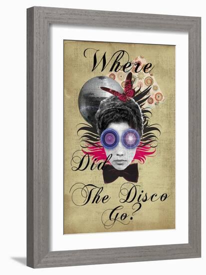 Where Did The Disco Go-Elo Marc-Framed Giclee Print