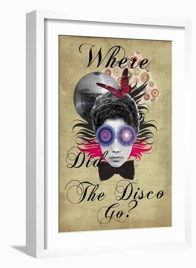 Where Did The Disco Go-Elo Marc-Framed Giclee Print