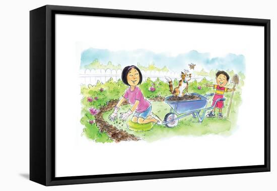 Where Did the Water Go? - Humpty Dumpty-Amy Wummer-Framed Premier Image Canvas