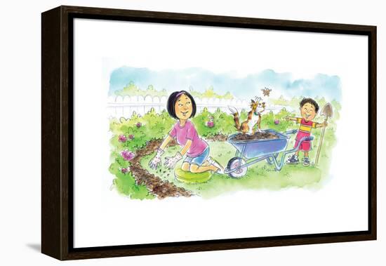 Where Did the Water Go? - Humpty Dumpty-Amy Wummer-Framed Premier Image Canvas