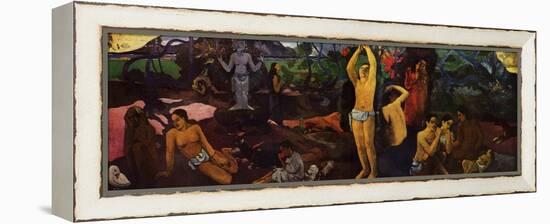 'Where Do We Come From - What Are We? - Where Are We Going?', 1936-Paul Gauguin-Framed Premier Image Canvas