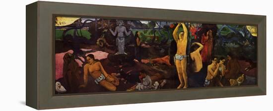 'Where Do We Come From - What Are We? - Where Are We Going?', 1936-Paul Gauguin-Framed Premier Image Canvas