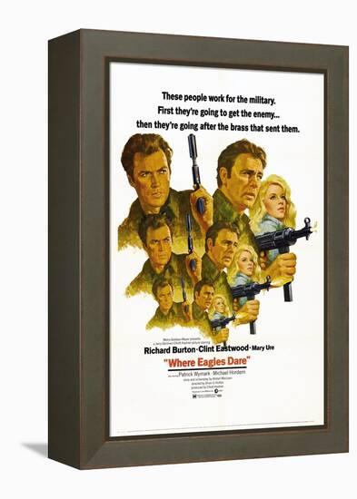 Where Eagles Dare, 1968-null-Framed Premier Image Canvas