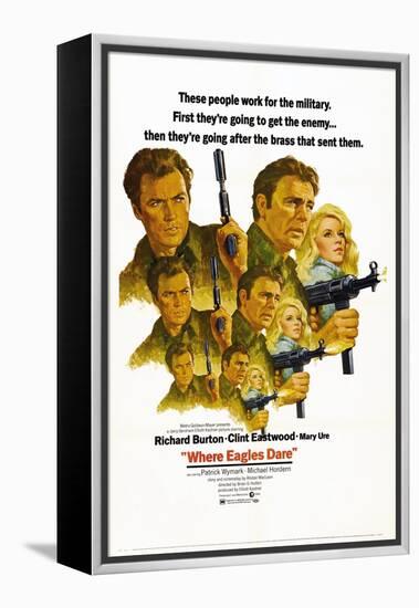 Where Eagles Dare, 1968-null-Framed Premier Image Canvas