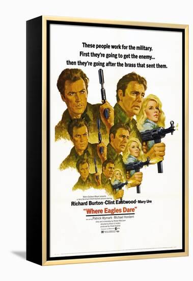 Where Eagles Dare, 1968-null-Framed Premier Image Canvas