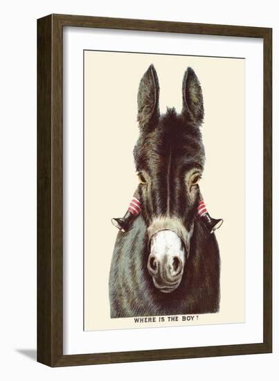 Where Is the Boy!-null-Framed Art Print