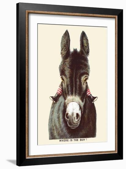 Where Is the Boy!-null-Framed Art Print