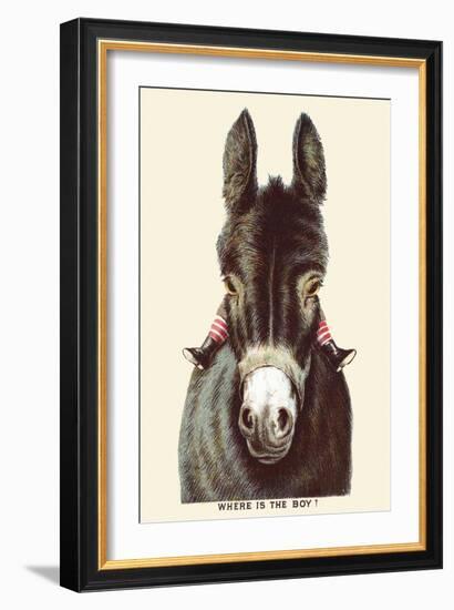 Where Is the Boy!-null-Framed Art Print