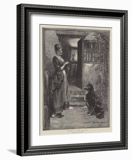 Where Is Your Master?-Davidson Knowles-Framed Giclee Print