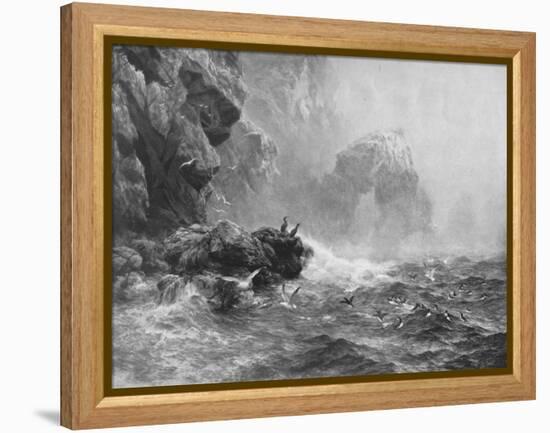 'Where Nought Is Heard But Lashing Wave And Sea-Birds' Cry', c1880, (1912)-Peter Graham-Framed Premier Image Canvas