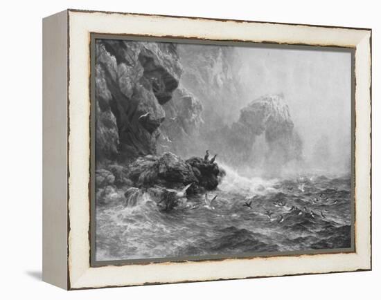 'Where Nought Is Heard But Lashing Wave And Sea-Birds' Cry', c1880, (1912)-Peter Graham-Framed Premier Image Canvas