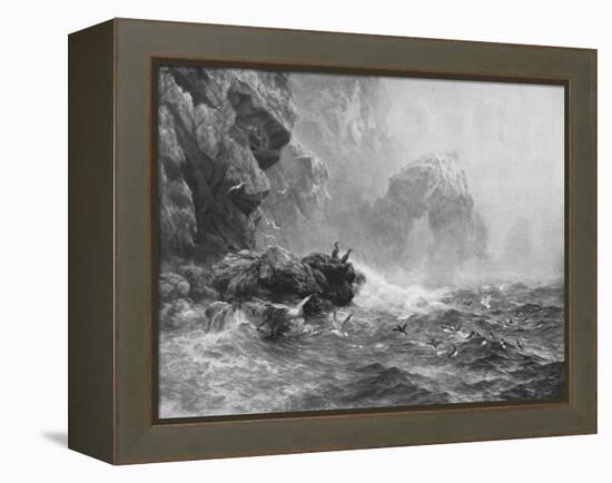 'Where Nought Is Heard But Lashing Wave And Sea-Birds' Cry', c1880, (1912)-Peter Graham-Framed Premier Image Canvas