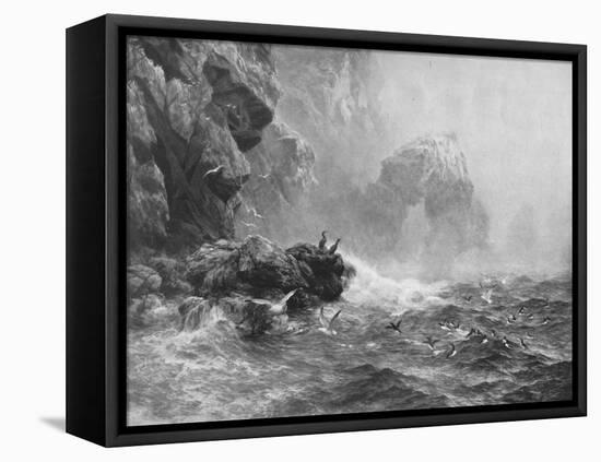 'Where Nought Is Heard But Lashing Wave And Sea-Birds' Cry', c1880, (1912)-Peter Graham-Framed Premier Image Canvas