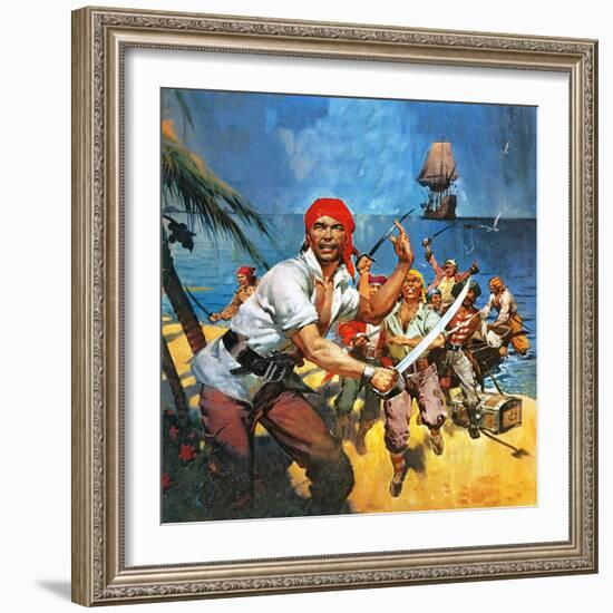 Where Once Buccaneers Reigned. When Pirates Controlled the West Indies.-McConnell-Framed Giclee Print