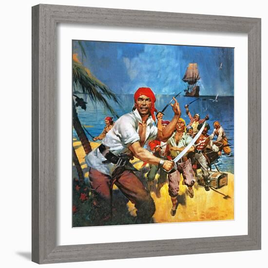 Where Once Buccaneers Reigned. When Pirates Controlled the West Indies.-McConnell-Framed Giclee Print