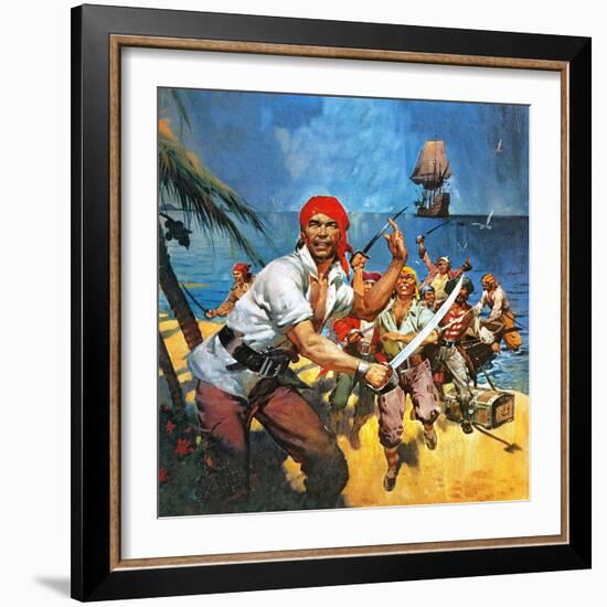 Where Once Buccaneers Reigned. When Pirates Controlled the West Indies.-McConnell-Framed Giclee Print
