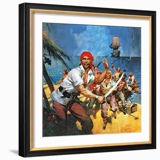 Where Once Buccaneers Reigned. When Pirates Controlled the West Indies.-McConnell-Framed Giclee Print