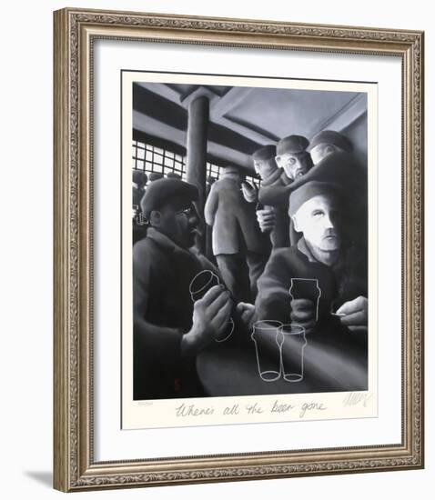 Where's All the Beer Gone-Mackenzie Thorpe-Framed Collectable Print