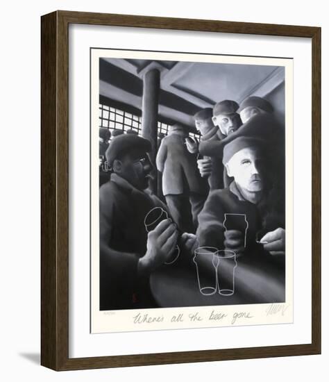 Where's All the Beer Gone-Mackenzie Thorpe-Framed Collectable Print