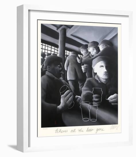 Where's All the Beer Gone-Mackenzie Thorpe-Framed Collectable Print