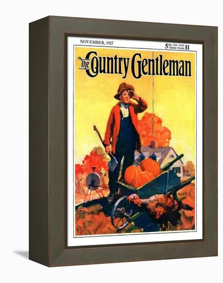 "Where's That Turkey?," Country Gentleman Cover, November 1, 1927-William Meade Prince-Framed Premier Image Canvas