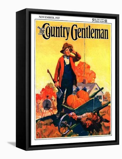 "Where's That Turkey?," Country Gentleman Cover, November 1, 1927-William Meade Prince-Framed Premier Image Canvas