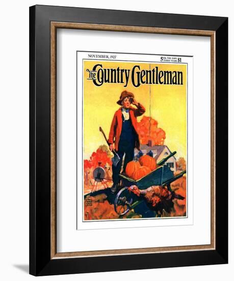 "Where's That Turkey?," Country Gentleman Cover, November 1, 1927-William Meade Prince-Framed Giclee Print