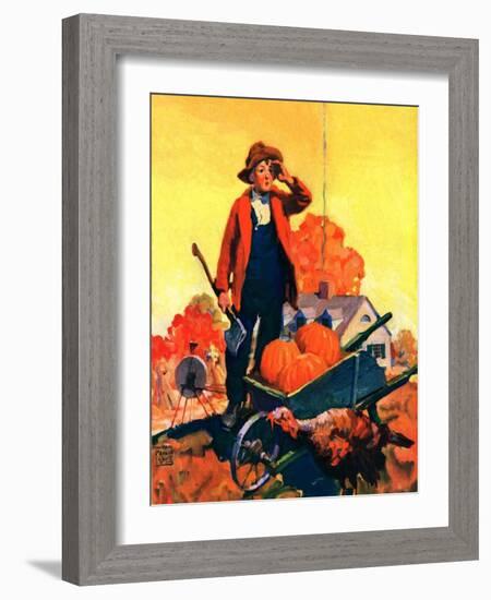 "Where's That Turkey?,"November 1, 1927-William Meade Prince-Framed Giclee Print