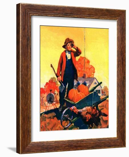 "Where's That Turkey?,"November 1, 1927-William Meade Prince-Framed Giclee Print