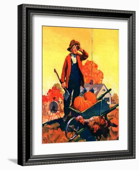 "Where's That Turkey?,"November 1, 1927-William Meade Prince-Framed Giclee Print