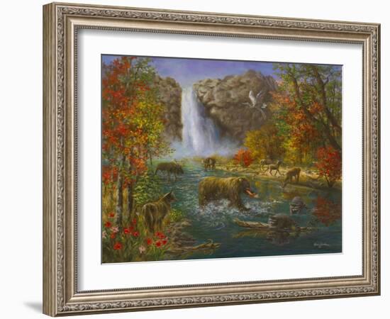 Where the Animals Play-Nicky Boehme-Framed Giclee Print