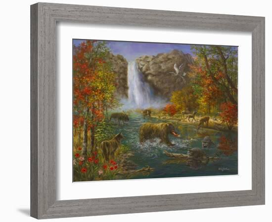 Where the Animals Play-Nicky Boehme-Framed Giclee Print