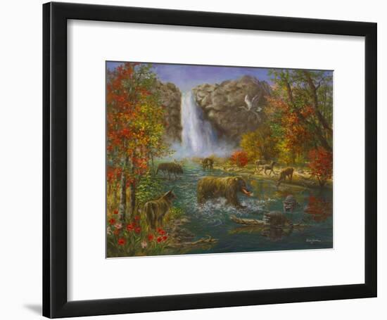 Where the Animals Play-Nicky Boehme-Framed Giclee Print