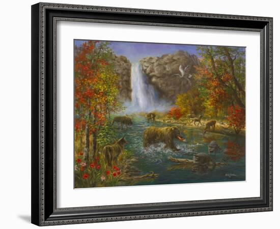 Where the Animals Play-Nicky Boehme-Framed Giclee Print