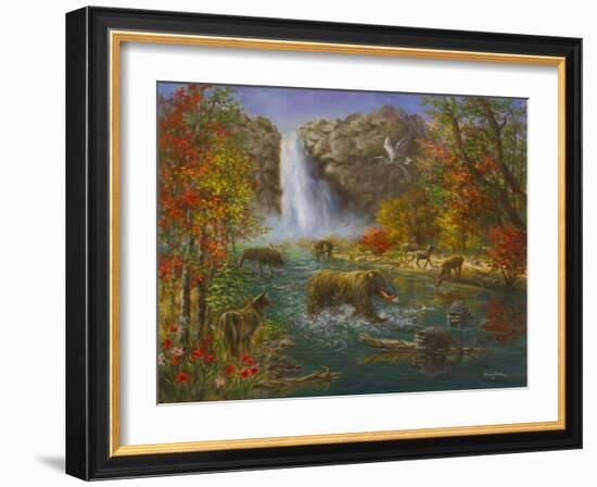 Where the Animals Play-Nicky Boehme-Framed Giclee Print