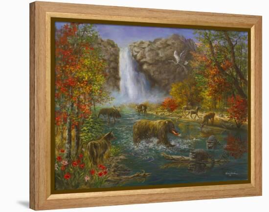 Where the Animals Play-Nicky Boehme-Framed Premier Image Canvas