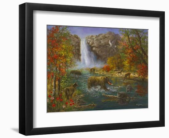 Where the Animals Play-Nicky Boehme-Framed Giclee Print