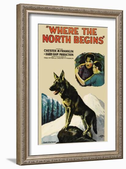 Where the North Begins-null-Framed Art Print