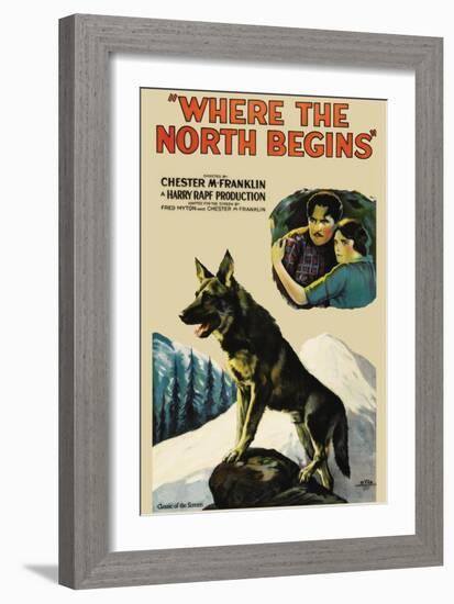 Where the North Begins-null-Framed Art Print