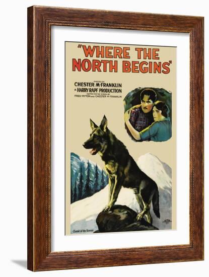 Where the North Begins-null-Framed Art Print