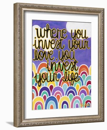 Where You Invest-Carla Bank-Framed Giclee Print