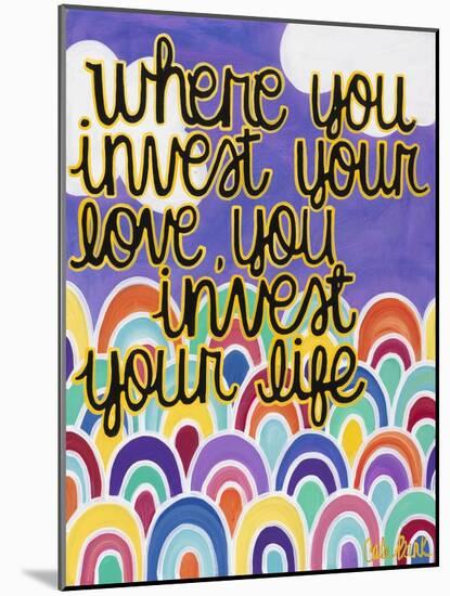 Where You Invest-Carla Bank-Mounted Giclee Print