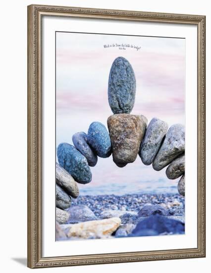 Which is the Stone That Holds the Bridge-null-Framed Art Print