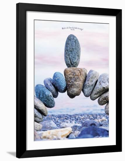 Which is the Stone That Holds the Bridge--Framed Art Print