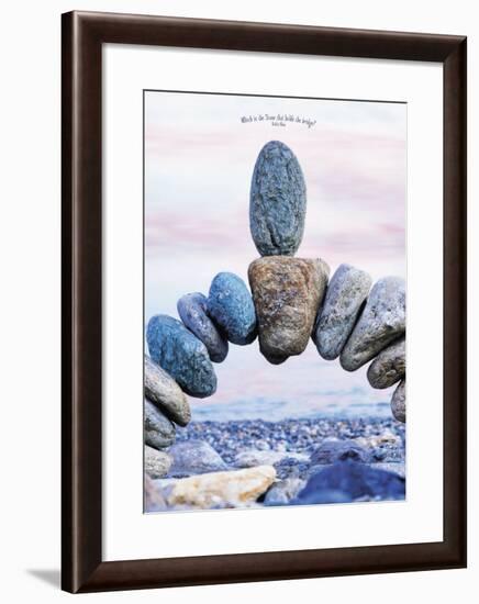 Which is the Stone That Holds the Bridge-null-Framed Art Print