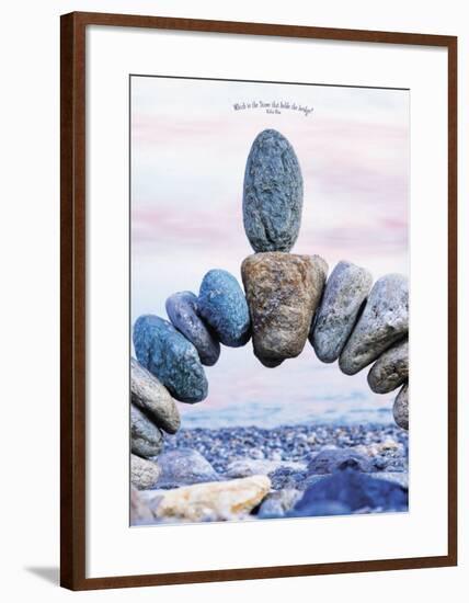 Which is the Stone That Holds the Bridge-null-Framed Art Print