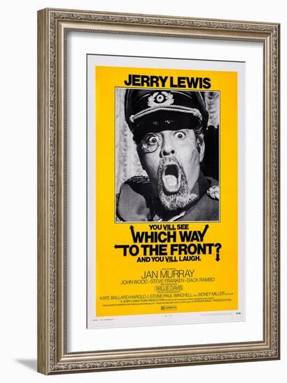 Which Way to the Front?, Jerry Lewis, 1970-null-Framed Art Print