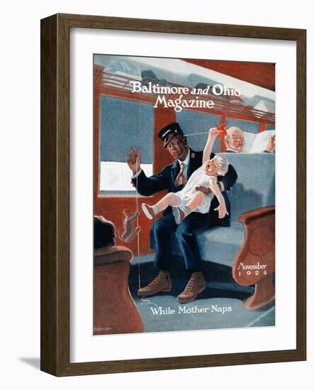 While Mother Naps-Charles H. Dickson-Framed Giclee Print