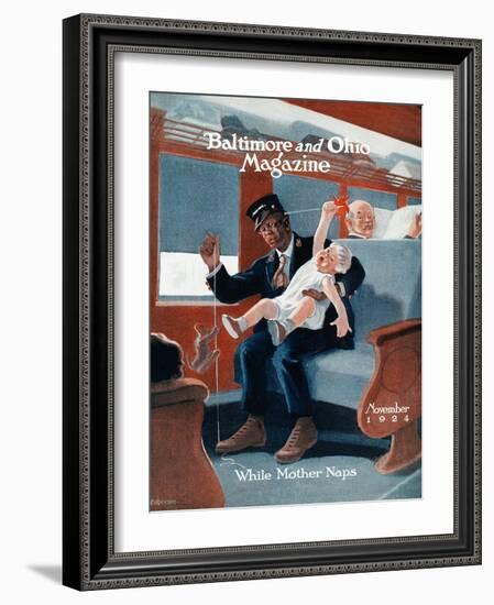 While Mother Naps-Charles H. Dickson-Framed Giclee Print