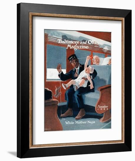 While Mother Naps-Charles H. Dickson-Framed Giclee Print